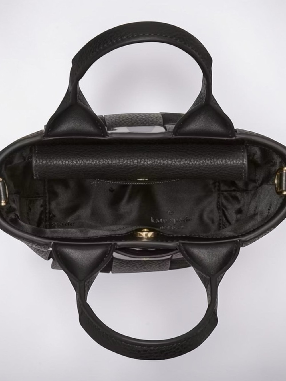 KATE SPADE Black Patent Mini Tote -NWT - Picture 2 of 6